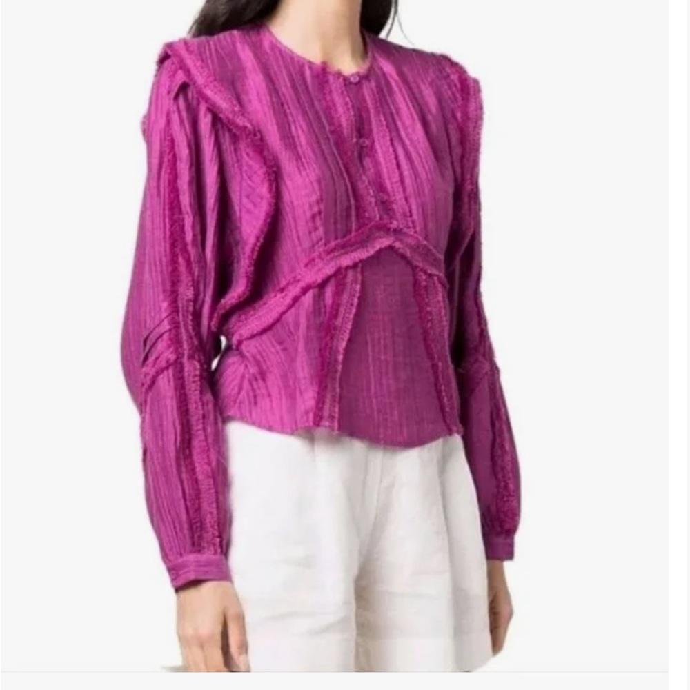 Iro Silk Camer Top in Purple